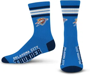 For Bare Feet NBA 4 Stripe Deuce Crew Sock Team Color