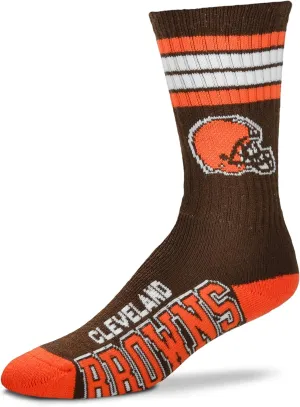 For Bare Feet Youth NFL 4-Stripe Deuce Quarter-Length Socks