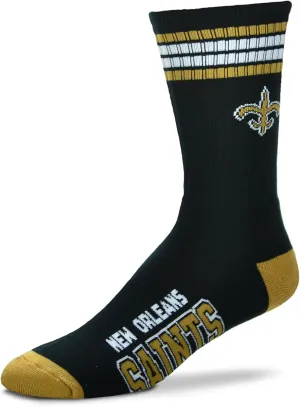 For Bare Feet Youth NFL 4-Stripe Deuce Quarter-Length Socks
