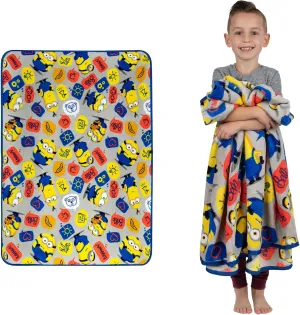 Franco Kids Bedding Super Soft Plush Throw Blanket, 46 in x 60 in, Minions The Rise Of Gru