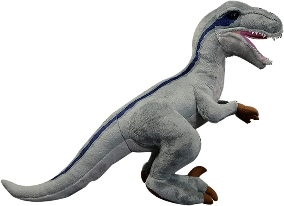 FRANKIEZHOU Simulation Velociraptor Dragon Plush,Dinosaur Stuffed Animal,Plush Toy,Soft Toy,Stuffed Toy,Cuddly Toys,Gifts for Kids,12" Tall,18" Long
