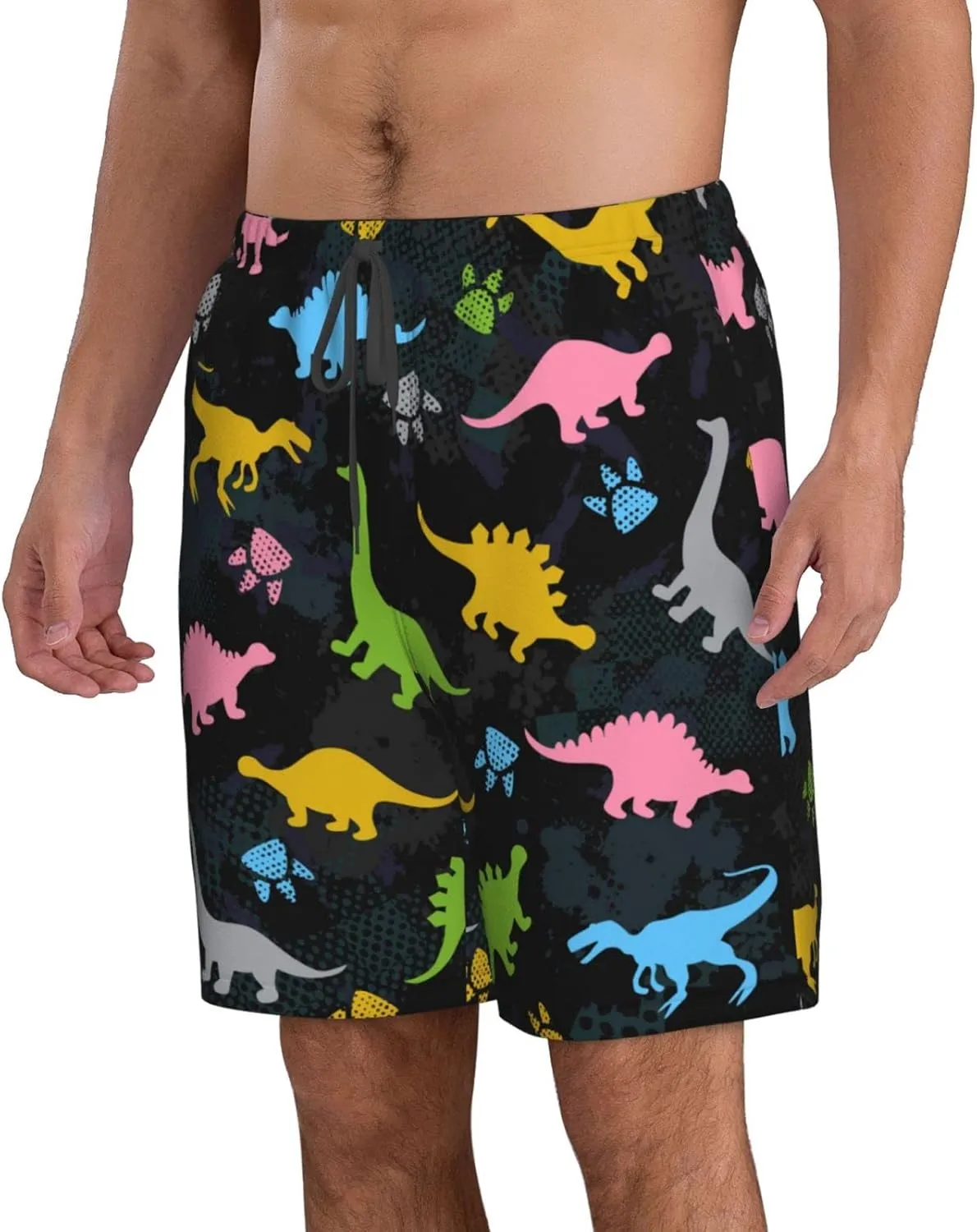 FREEHOTU Men's Swim Trunks Beach Board Shorts Quick Dry Swimwear Sports with Pockets