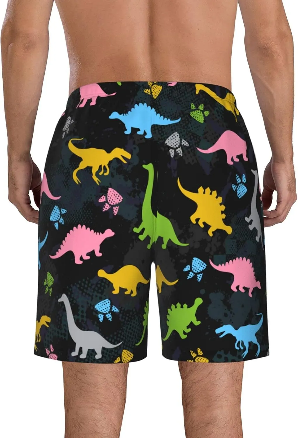 FREEHOTU Men's Swim Trunks Beach Board Shorts Quick Dry Swimwear Sports with Pockets