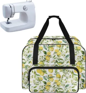 Fresh Lemon Sewing Machine Bag Useful Storage Bags Fashion Large Capacity Home Assortment Case Organize