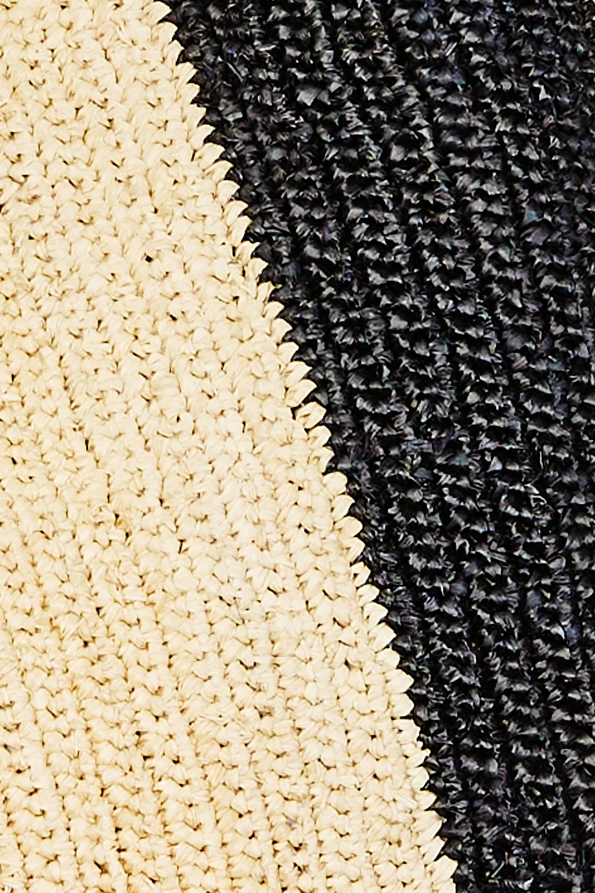 Fringed Tote - Black Stripe