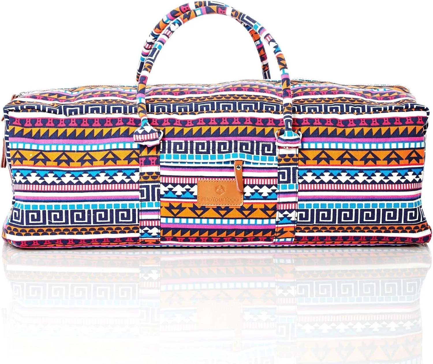 Full-Zip Extra Large Yoga Mat Tote Bag with Multi-Functional Storage Pockets for Sports Gym Pilates »Ghanpati«