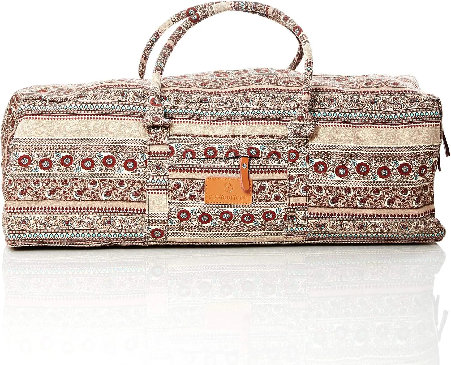 Full-Zip Extra Large Yoga Mat Tote Bag with Multi-Functional Storage Pockets for Sports Gym Pilates »Ghanpati«