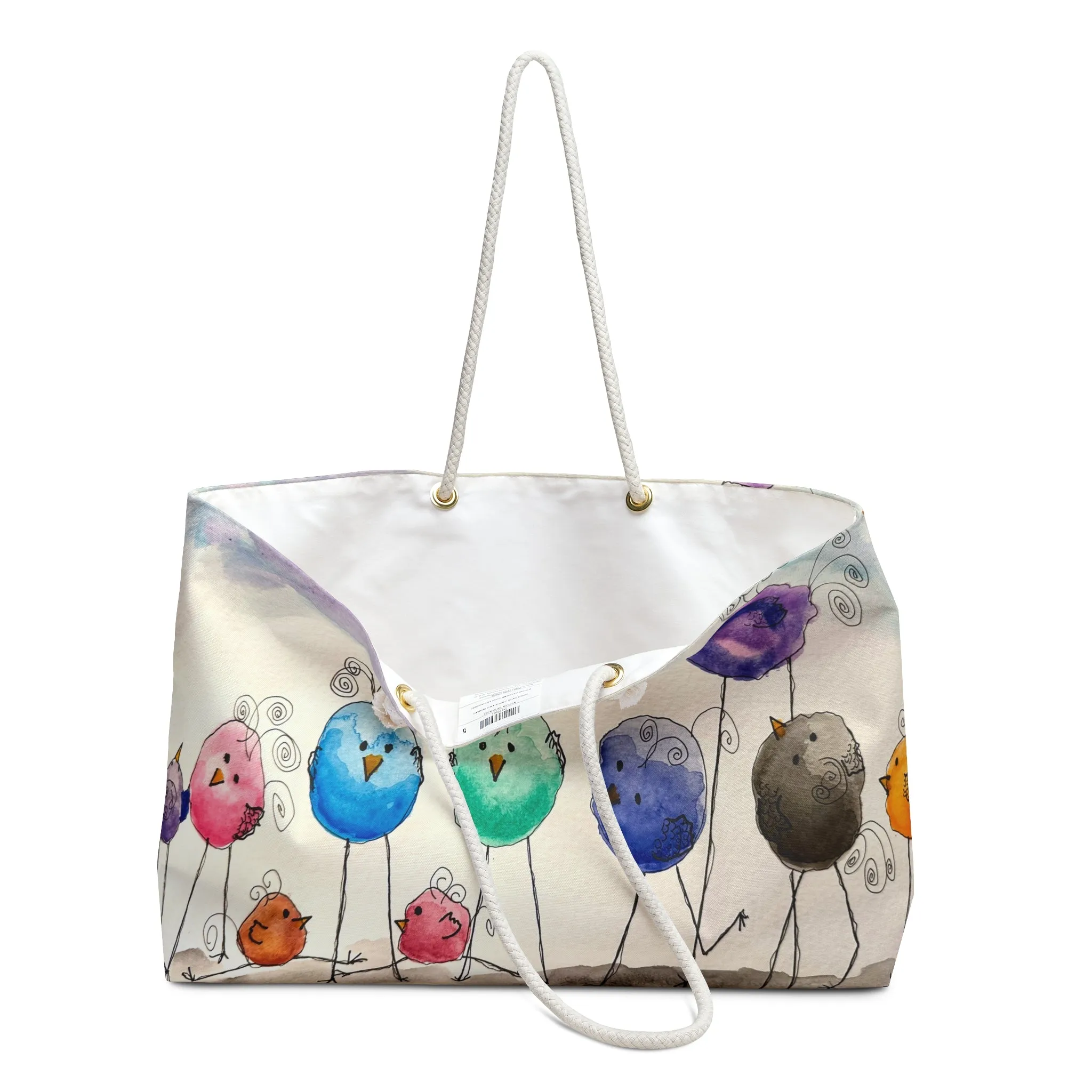 FUNNY BIRDS - SPREAD YOUR WINGS Beach Bag or Weekender Bag