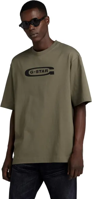G-STAR Men's Old School Logo Boxy Short Sleeve T-Shirt