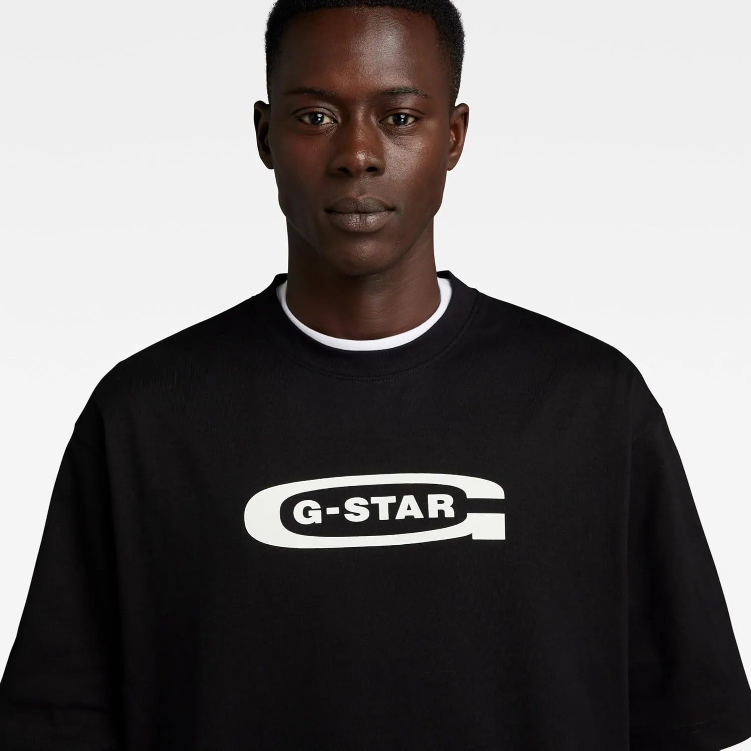 G-STAR Men's Old School Logo Boxy Short Sleeve T-Shirt