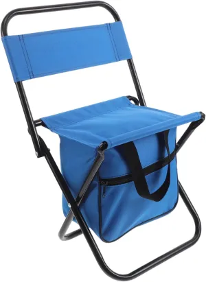 GANAZONO Portable Folding Chair with Backrest Lightweight Camping Stool for Hiking Travel and Fishing Durable Oxford Design Space Saving Structure Supports
