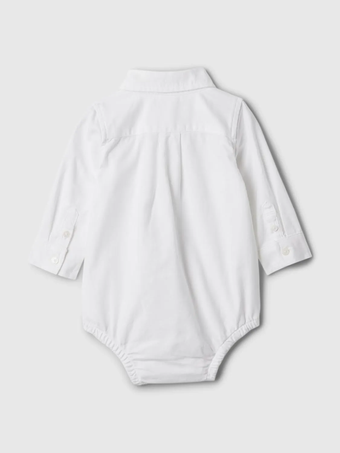 GAP baby-girls Long Sleeve Oxford Bodysuit