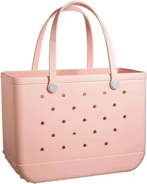 GBB Beach Bag Lightweight Rubber Tote Bag Large Waterproof Tote Bag Washable Outdoor Bags Durable Open Handbag for Travel