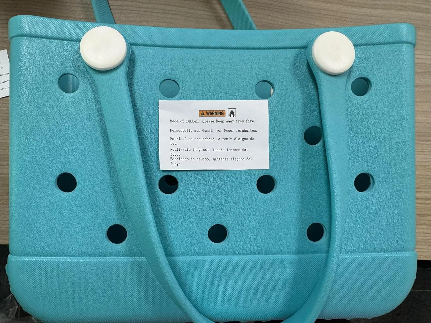 GBB Beach Bag Lightweight Rubber Tote Bag Large Waterproof Tote Bag Washable Outdoor Bags Durable Open Handbag for Travel