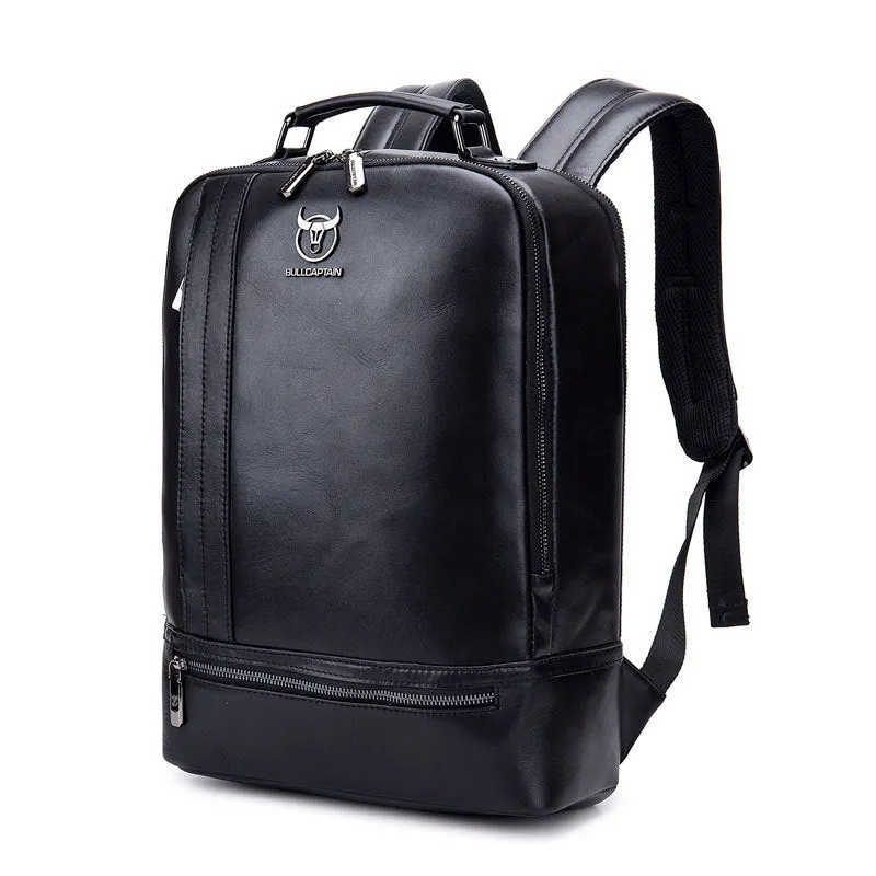 Genuine Book Leather Business Casual Leather Bags Fashion Bag Bagpack School Backpack Travel Risk-free returns Waterproof Backpack Male On-sale Brand Men