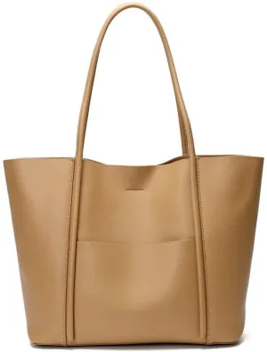 【Genuine Cowhide Leather】Tote Bag Gifts For Women Large Capacity Crossbody Zipper Work Commuter Shoulder Vintage Handbag
