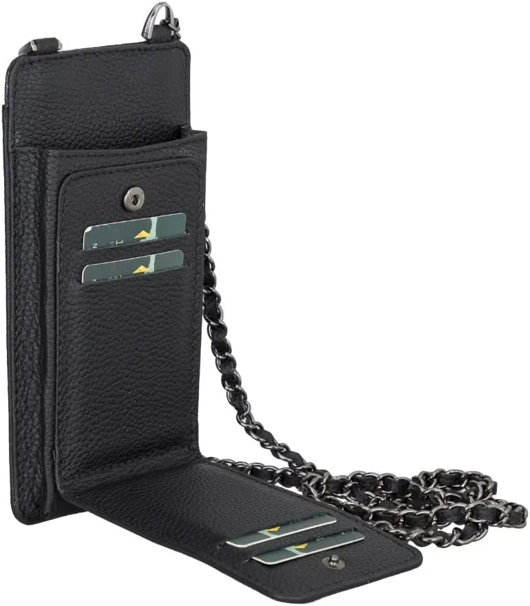 Genuine Leather Cross-Body Bags For Women, Cross-Body Purse Cell Phone Wallet Purses Case With Detachable Strap, Shoulder Bag