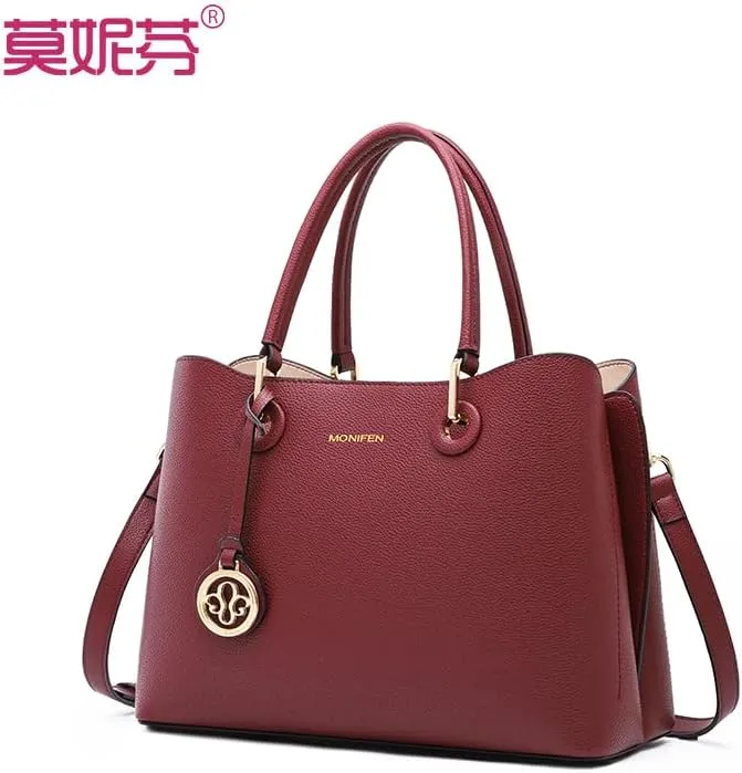 Genuine leather handbag, cowhide handbag, large capacity women's handbag, hand-held one shoulder crossbody, new bag