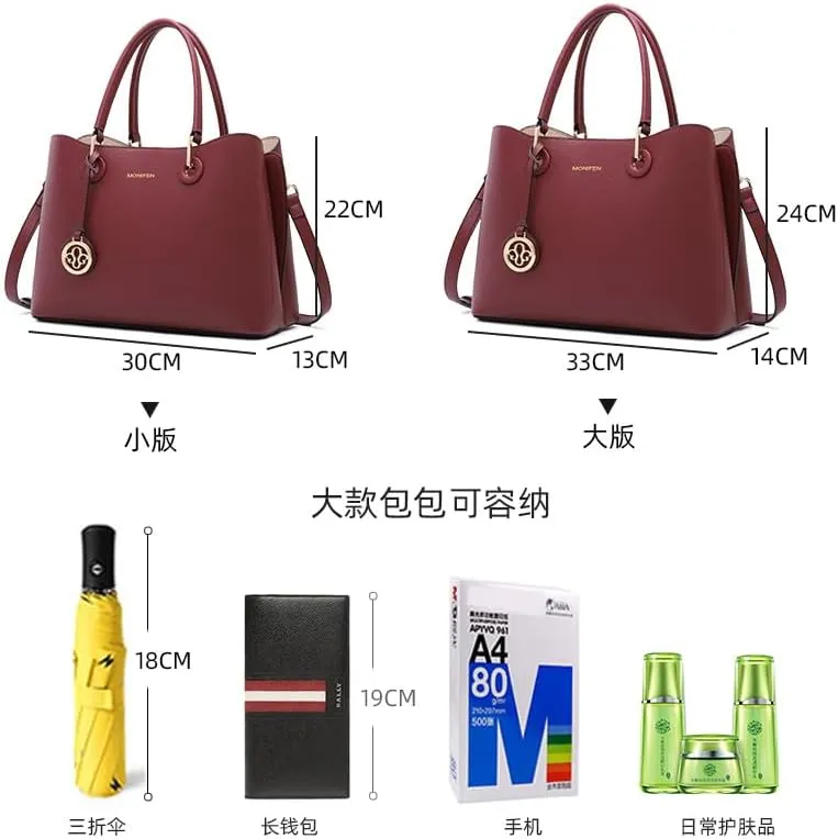 Genuine leather handbag, cowhide handbag, large capacity women's handbag, hand-held one shoulder crossbody, new bag