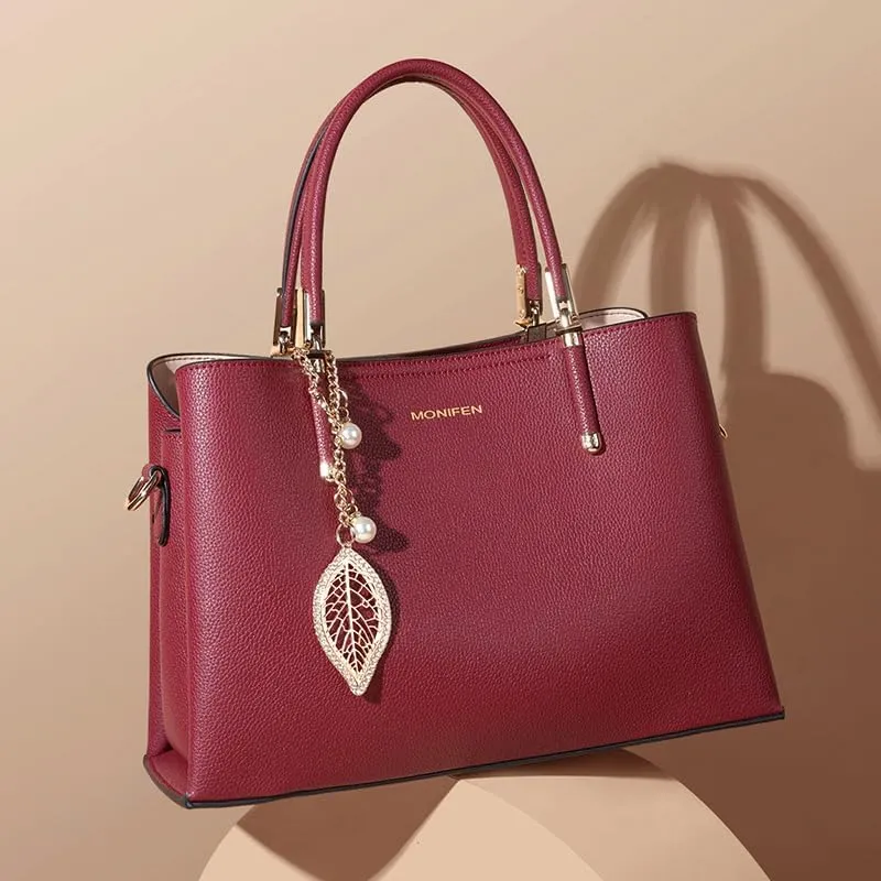 Genuine leather handbag, cowhide handbag, large capacity women's handbag, handbag, shoulder bag, crossbody bag, women's