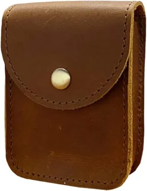 Genuine Leather Playing Card Case, Single Deck Playing Card Box，Leather Pouch Multipurpose with Belt Clip for Carrying Cards Small Tools Storage