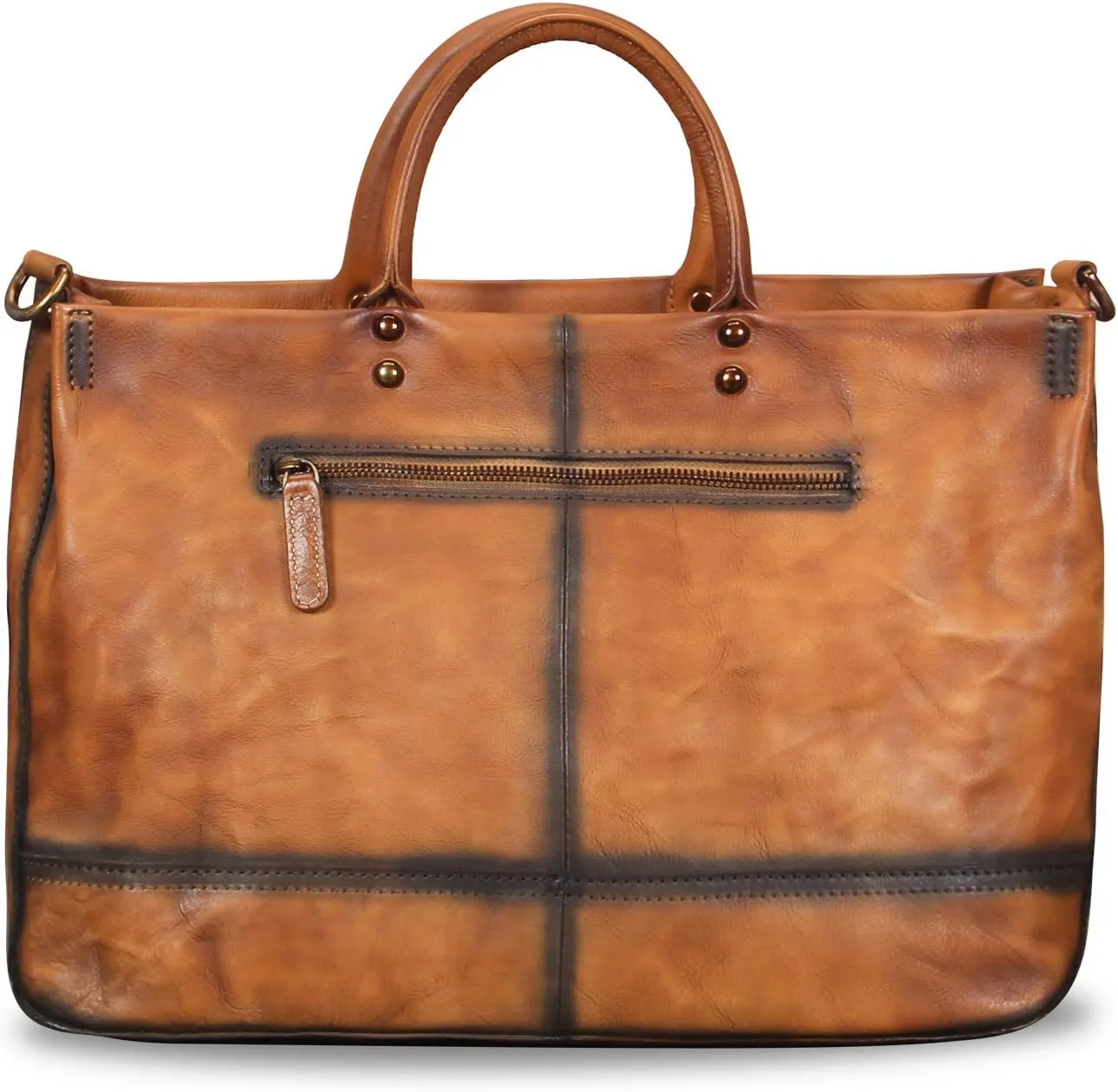 Genuine Leather Purses and Handbags for Women Vintage Handmade Leather Large Top Handle Bag Shoulder Bag Satchel