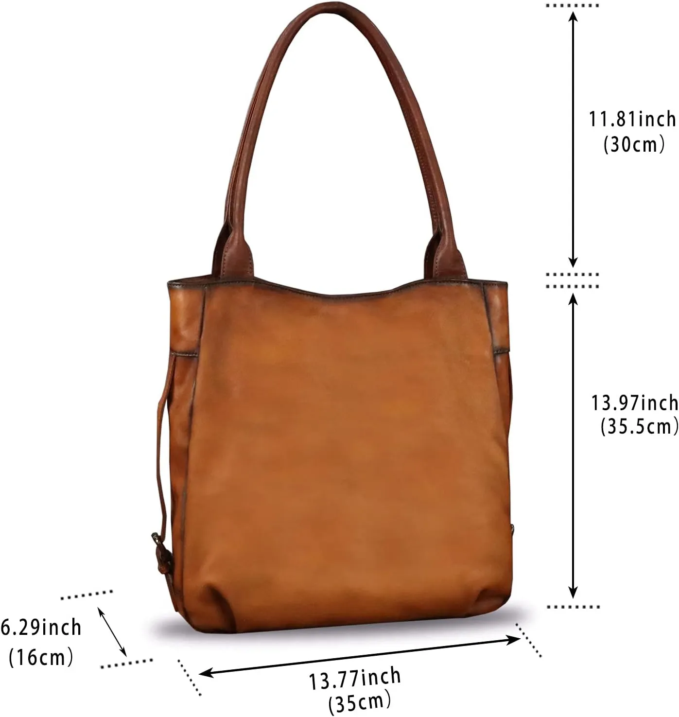 Genuine Leather Shoulder Bag Purse for Women Retro Top Handle Bags Handmade Vintage Crossbody Tote Handbags Purse