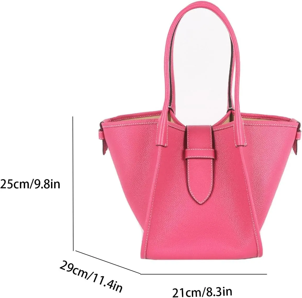 Genuine Leather Tote Bag for Women,Classic Purses, Waterproof Lightweight Underarm Commuter Bag, for Work Travel Shopping