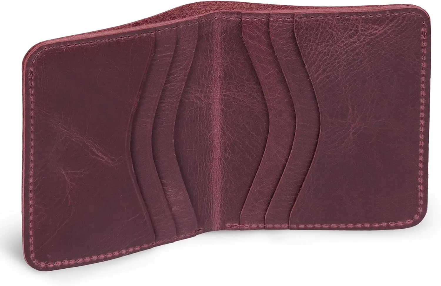 Genuine Leather Ultra Slim Bifold Card and Cash Wallet - Unisex