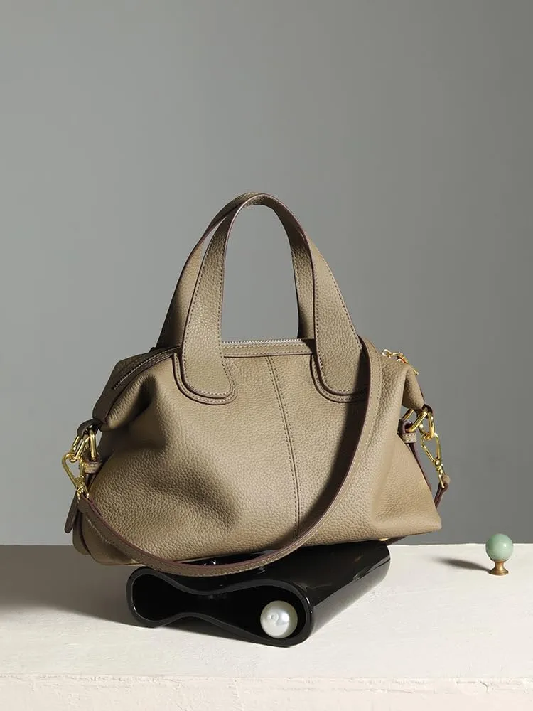 Genuine Leather Women's Bag Purse Shoulder Handbag Cowhide Large Travel Bag
