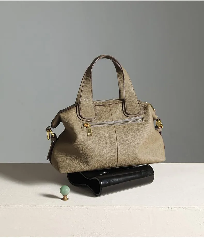 Genuine Leather Women's Bag Purse Shoulder Handbag Cowhide Large Travel Bag