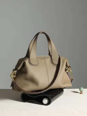 Genuine Leather Women's Bag Purse Shoulder Handbag Cowhide Large Travel Bag