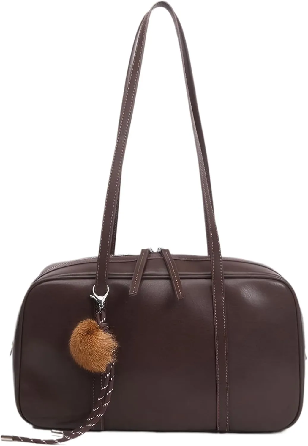 Genuine Leather Women's Handbag - Stylish Shoulder Bag and Versatile Multiple Compartments, large capacity