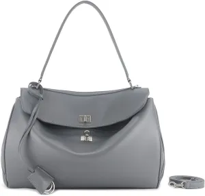 Genuine Leather Women's Shoulder Bag,Fashion Travel Bag, Retro Large Crossbody Travel Work Bag Purse
