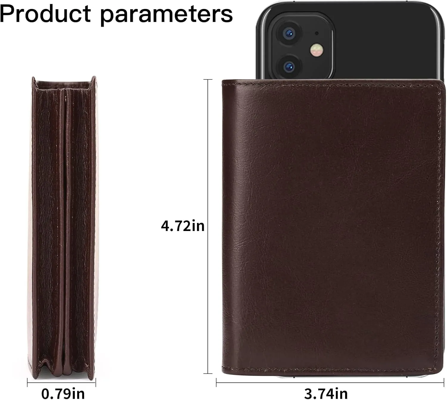 GOIACII Wallets for Men Large Capacity Genuine Leather RFID Mens Bifold Wallet with 16 Card Slots