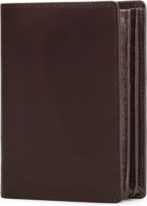 GOIACII Wallets for Men Large Capacity Genuine Leather RFID Mens Bifold Wallet with 16 Card Slots
