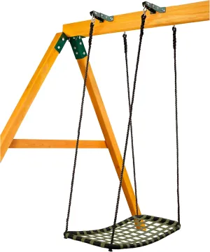Gorilla Playsets 04-0031-BK/G/BK Chill 'N Swing with Adjustable Glider Brackets, Multi-Child Swing, Nylon, Green/Black