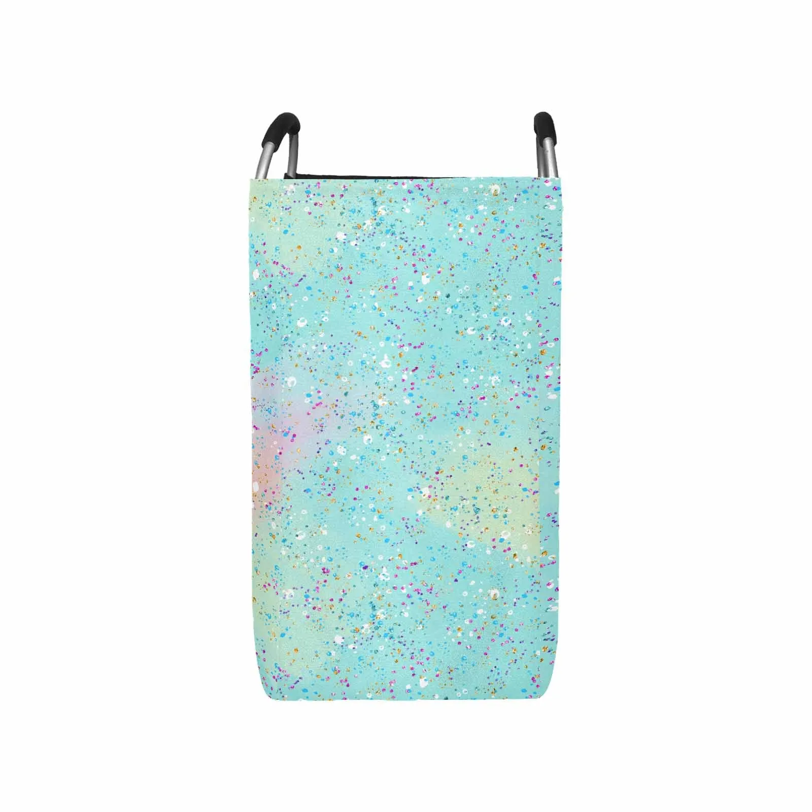Green Splash  Square Laundry Basket