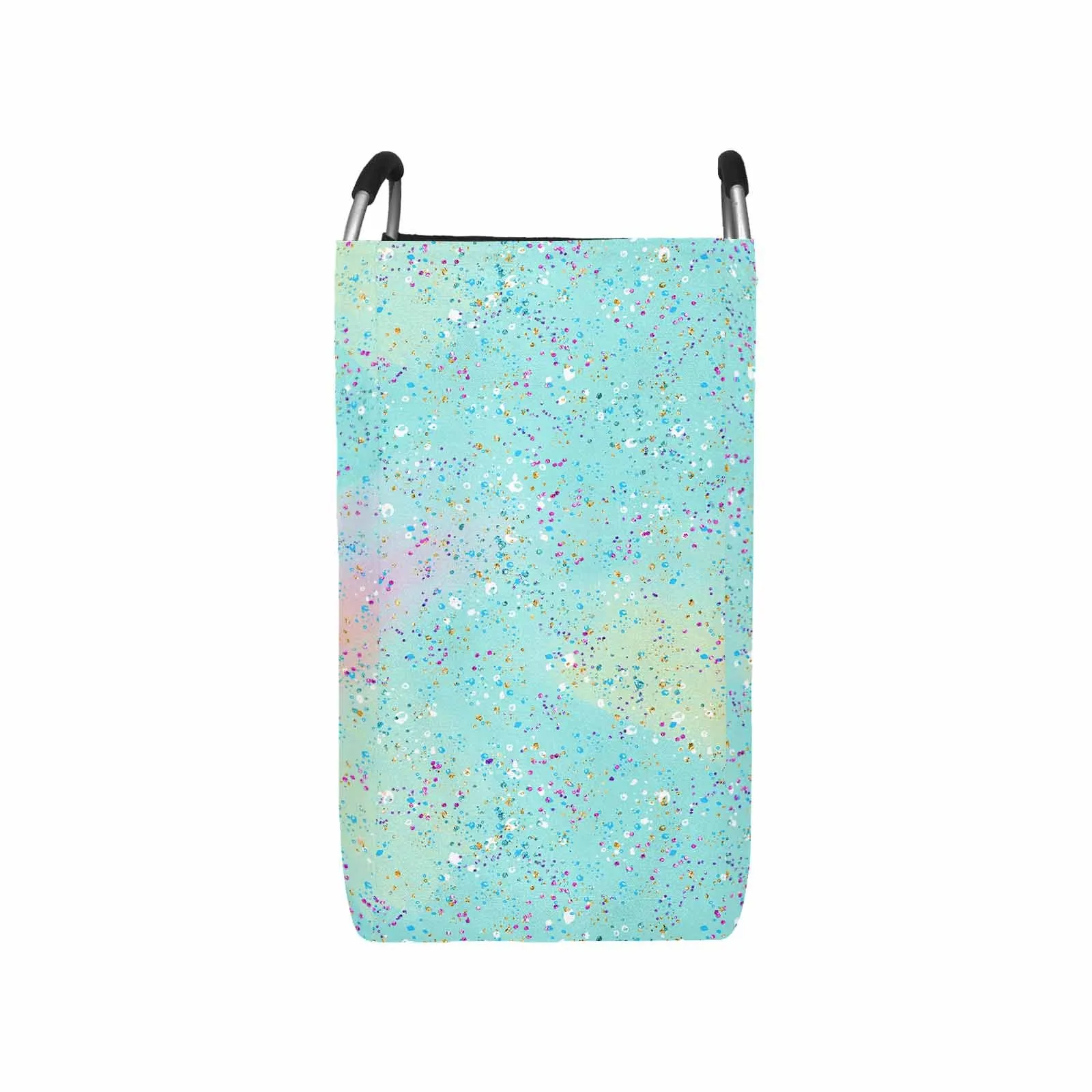 Green Splash  Square Laundry Basket