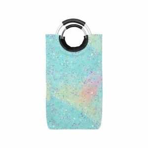 Green Splash  Square Laundry Basket