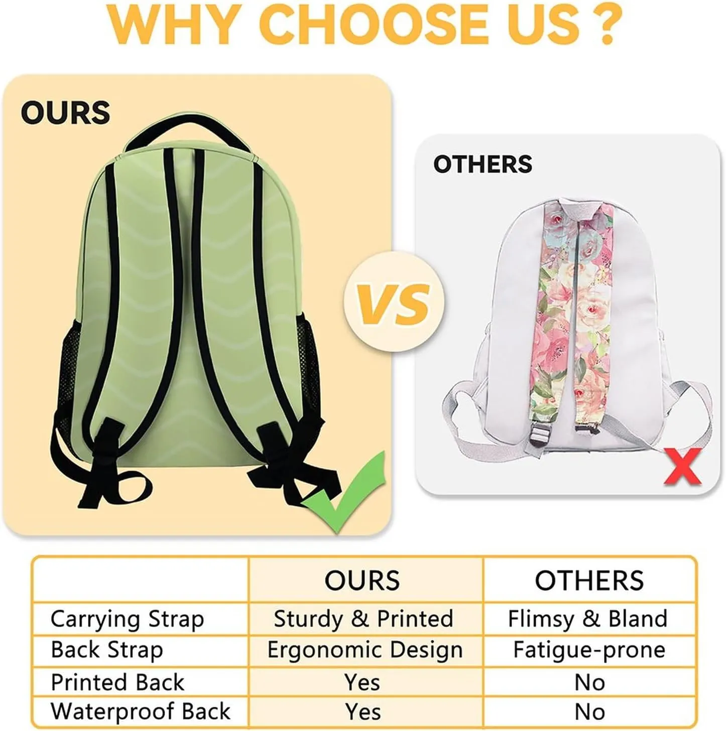 Guinea Pig Girls Backpack for School, 16 Inch Green Backpacks for Kids, Cute Lightweight Bookbag for Travel