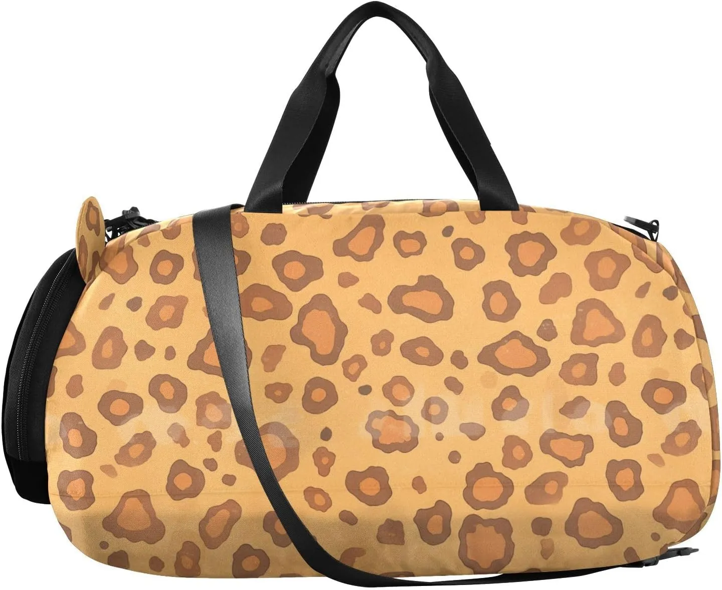 GuoChe Sling Bags Crossbody with Shoes Compartment Comfort Black Handbag for Have a meal