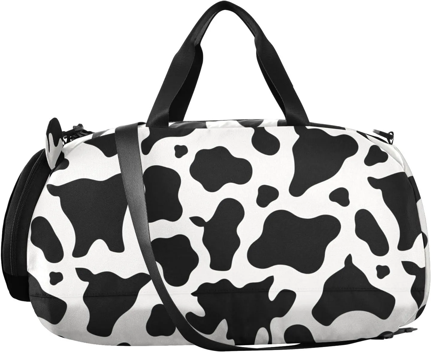 GuoChe Small Black Crossbody Purse with Shoes Compartment Practical Over Shoulder Purse for Walk dog
