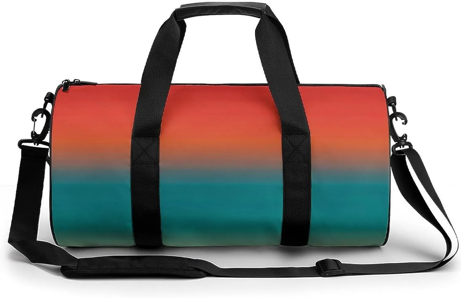 Gym Bag 17in for Men Women, Waterproof Foldable Sports Organizer, Durable Workout Travel Duffle Bag, Bright Horizon Fade-9