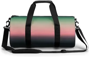 Gym Bag 17in for Men Women, Waterproof Foldable Sports Organizer, Durable Workout Travel Duffle Bag, Soft Night Shift-473