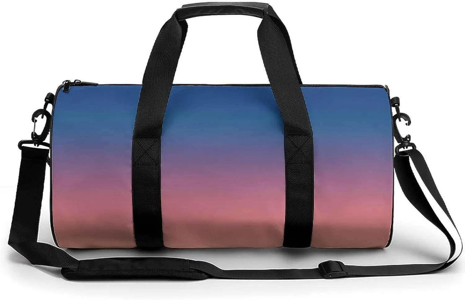 Gym Bag 17in for Men Women, Waterproof Foldable Sports Organizer, Durable Workout Travel Duffle Bag, Warm Sunset Shift-1678
