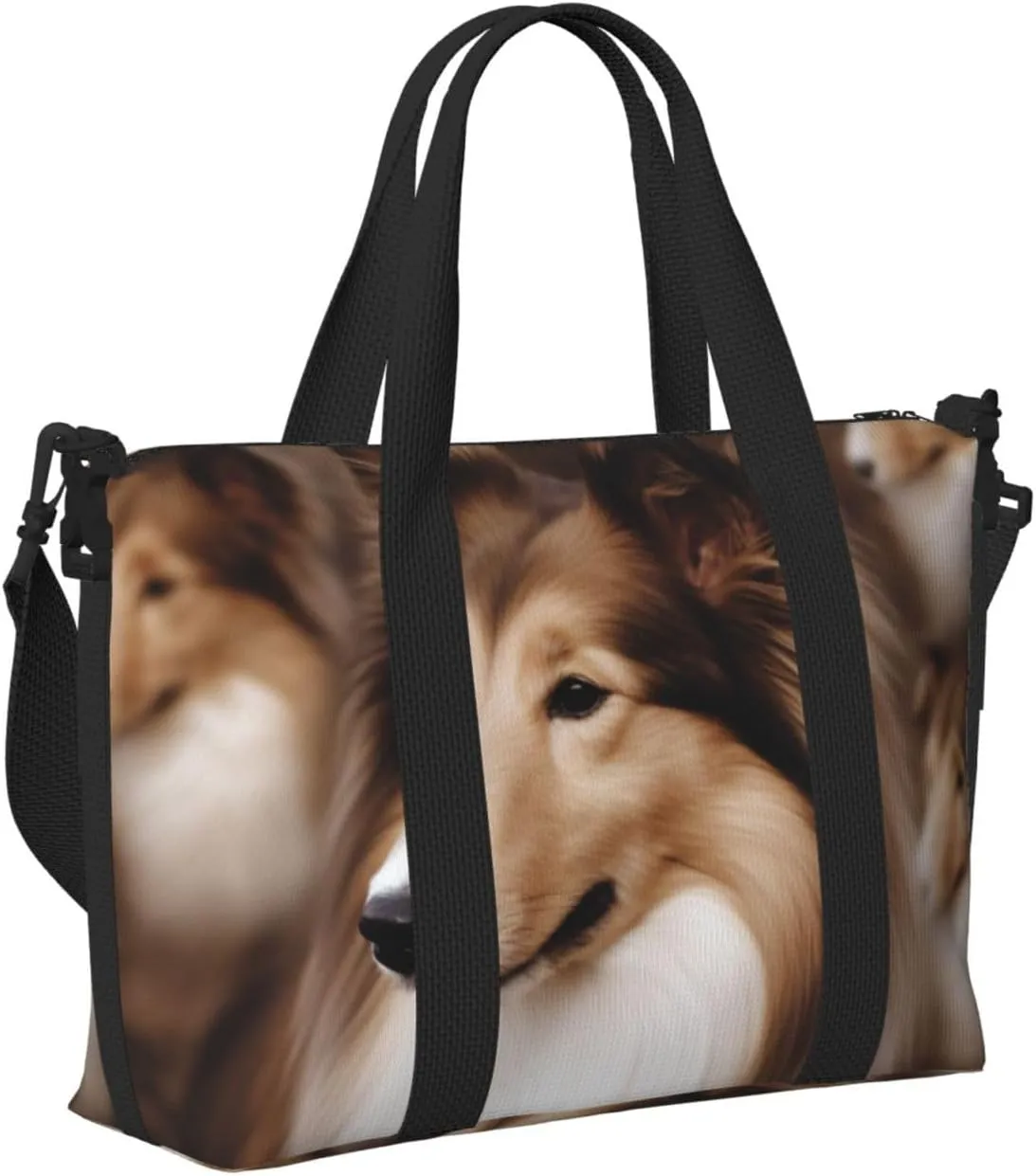 Gym Bag Shelties Dog Duffel Bag for Men Women Travel Overnight Bag with Shoe Compartment Workout Bags