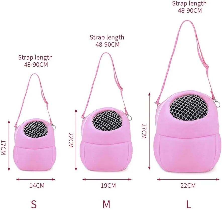 Hamster Travel Bag Pet Hamster Carrier Bags Portable Travel Bag Breathable Pet Small Bag with Adjustable Shoulder Strap for Hedgehog Hamster Chinchilla Guinea Pig