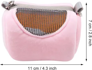 Hamster Travel Carrier Bag, Small Animal Portable Travel Carrier Outdoor Hangbag Outdoor Travel Handbag with Single Shoulder Strap for Hamster Small Pets ()