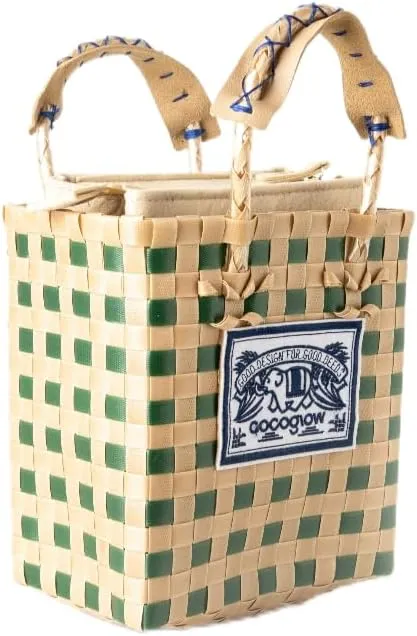 Hand Woven Applique Bag, PP eco-friendly Woven Handbag, Handbag, Fashionable Travel Bag, Women's Handbag and Wallet